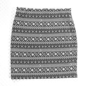 High waisted skirt